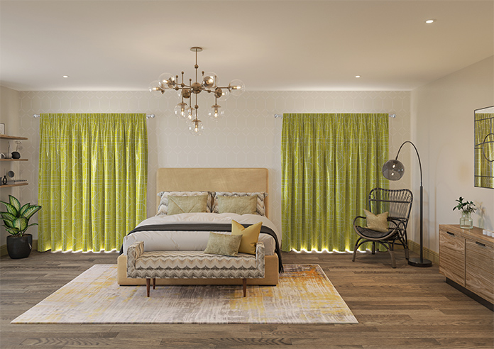 Bamboo Brights, Chartreuse - Made To Measure Curtains - Image 15